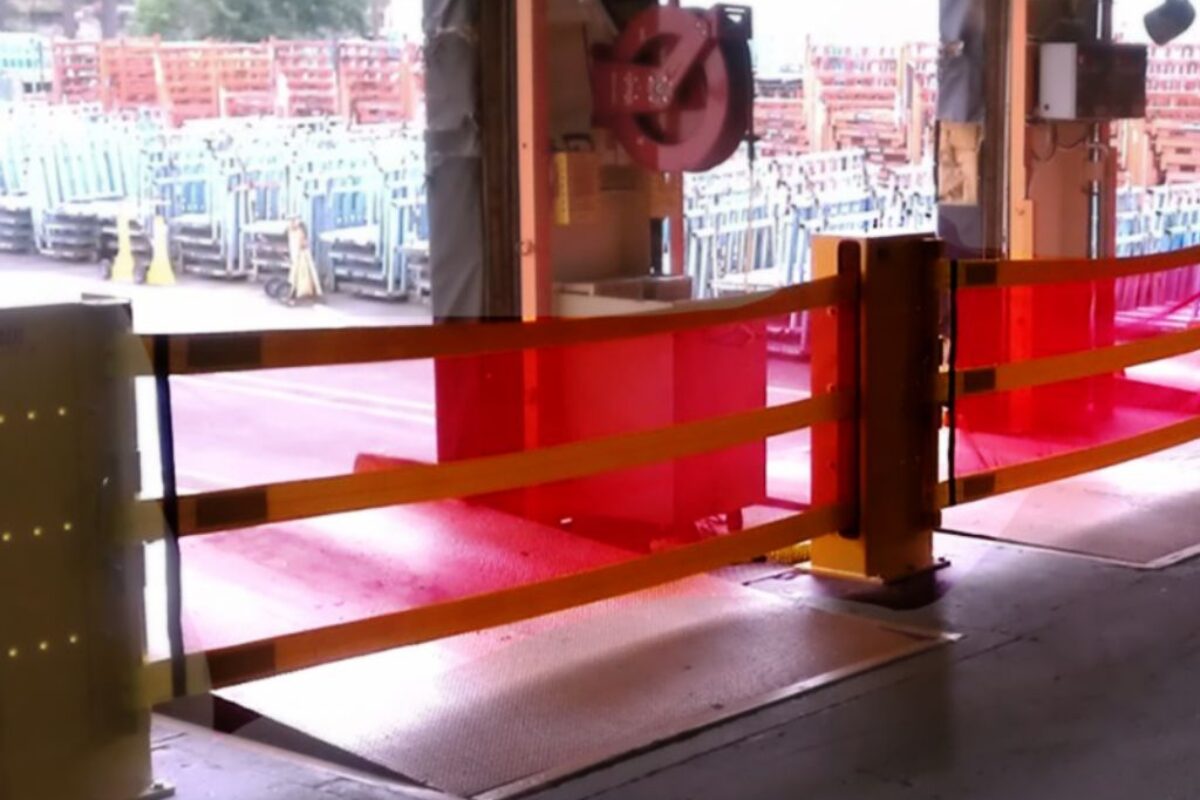 Barrière textile de quai